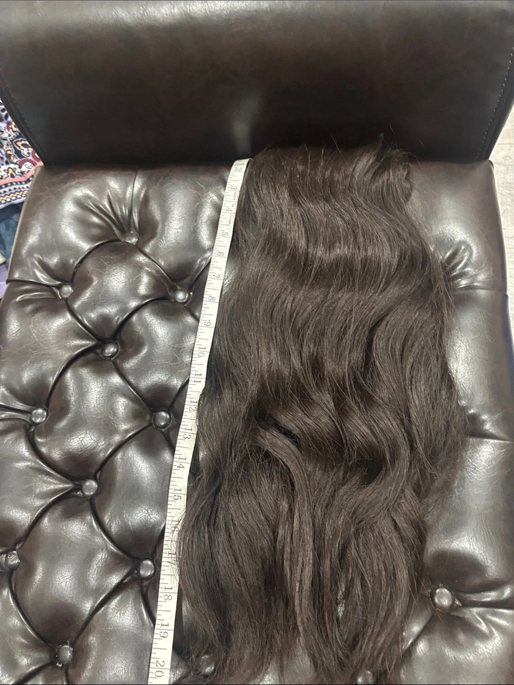 4 piece 20 inches Natural Dark Brown Wavy Women’s Hair Extension - Unbranded